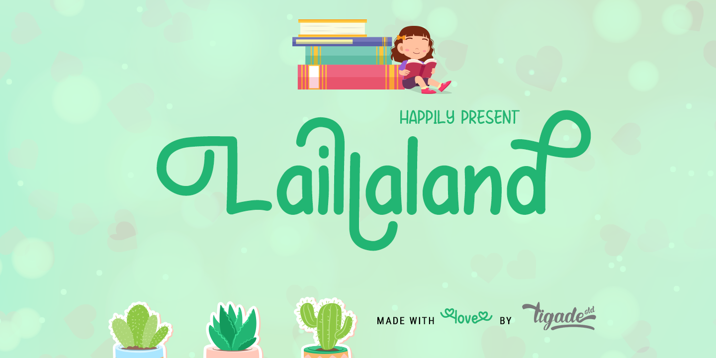 Przykładowa czcionka Laillaland #1